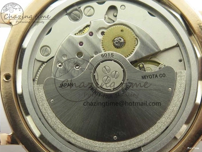 MIROTIME 0428 SportInspired Portofino IW458101 RG MK 1:1 Best Edition Gray Dial On Brown Leather Strap MIYOTA 7165